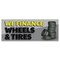 Signmission We Finance Wheels & Tires Banner Concession Stand Food Truck Single Sided B-30184 - alternate 1